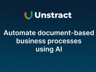 Unstract AI document processing automation