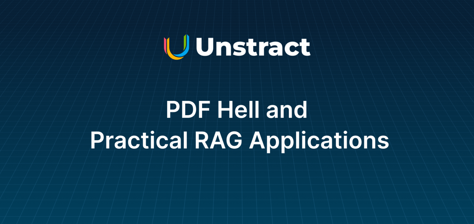 Extracting Data from PDFs | Challenges in RAG/LLM Applications