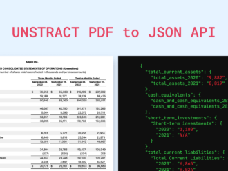 Unstract PDF to JSON converter