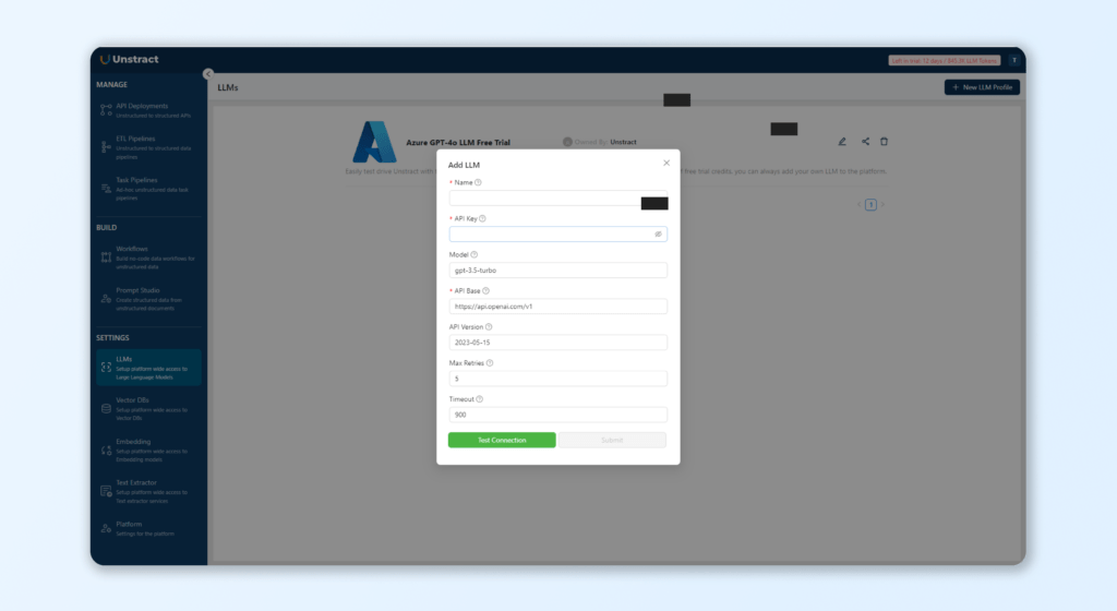 AI Bank Statement Processing adding llm model for extraction