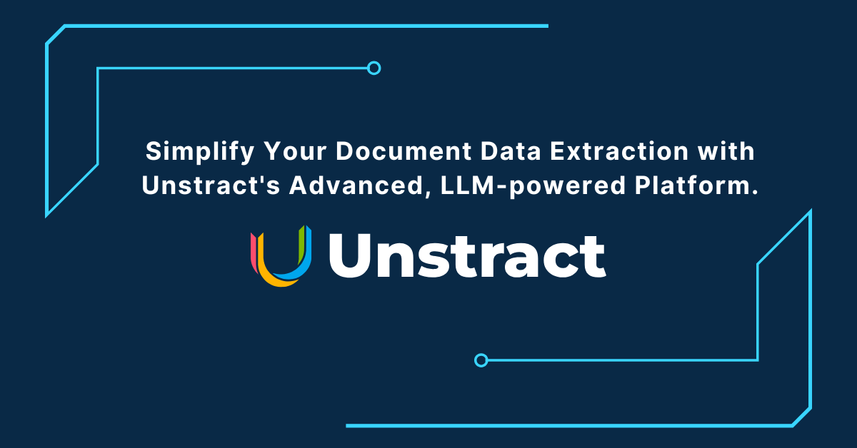 Unstract is an open-source, no-code platform purpose-built for extracting data from unstructured documents using LLMs, with high accuracy. Easily deploy API and ETL pipelines for your unstructured data.