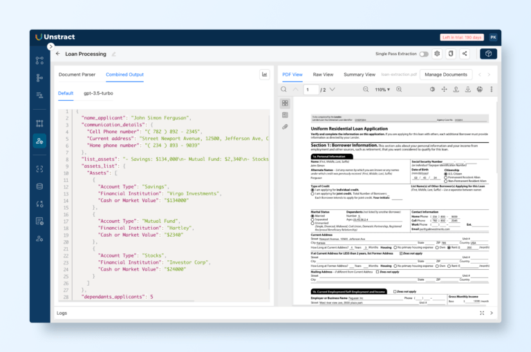 Extract Data from Fillable PDF Forms | PDF Forms Processing