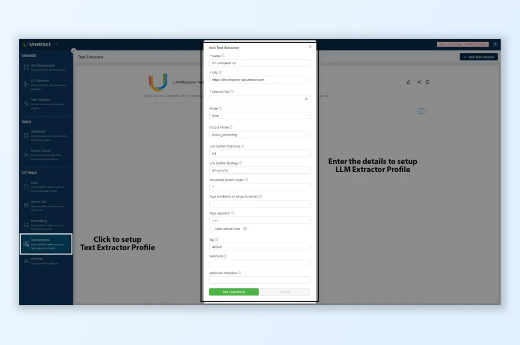 Add text extractors for LLM consumption