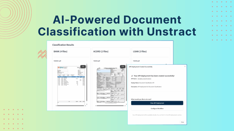 AI-Powered Document Classification with Unstract