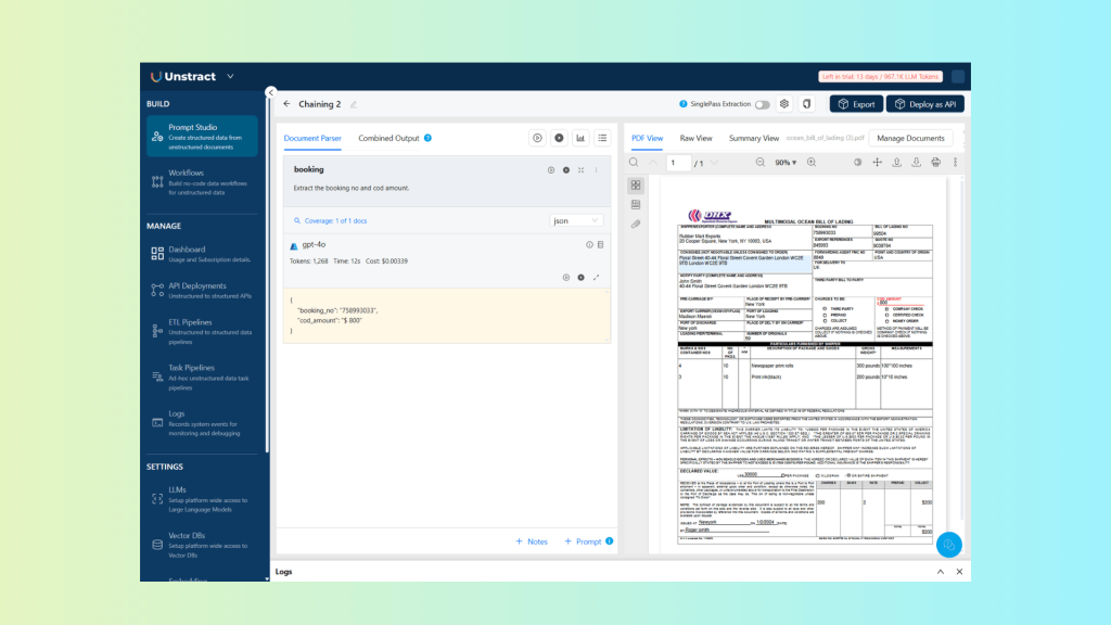Build Document Workflows That Adapt with Unstract