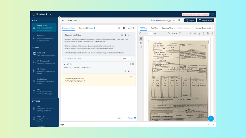Build Document Workflows That Adapt with Unstract