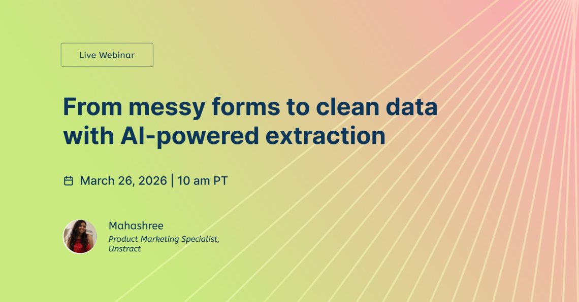 From messy forms to clean data with AI-powered extraction