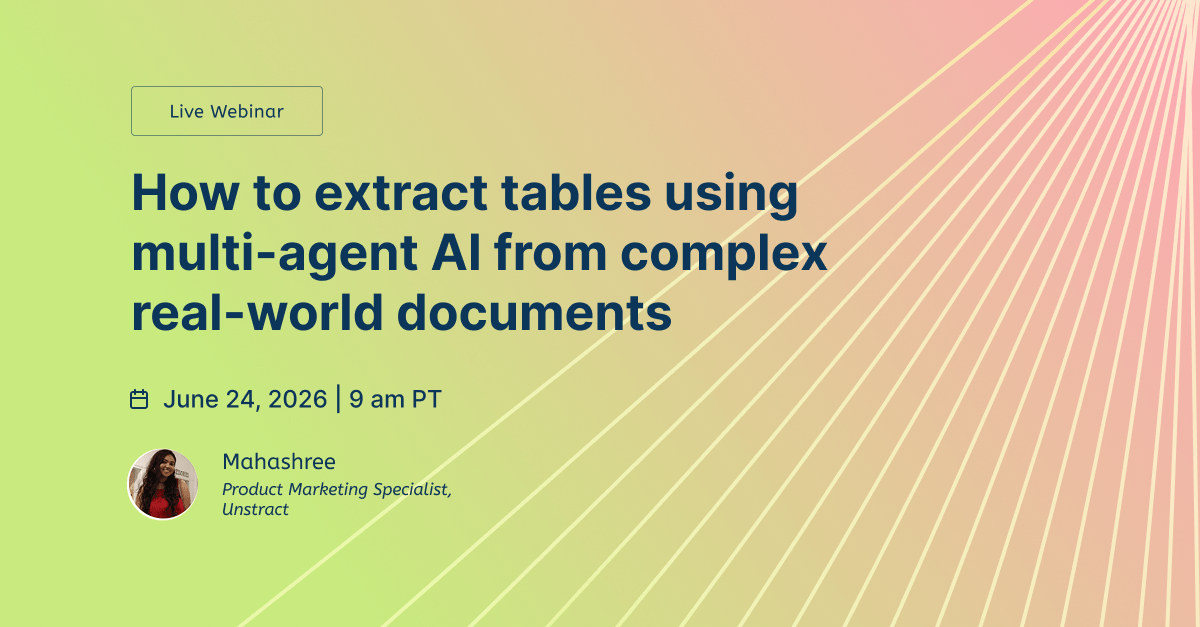 How to extract tables using multi-agent AI from complex real-world documents