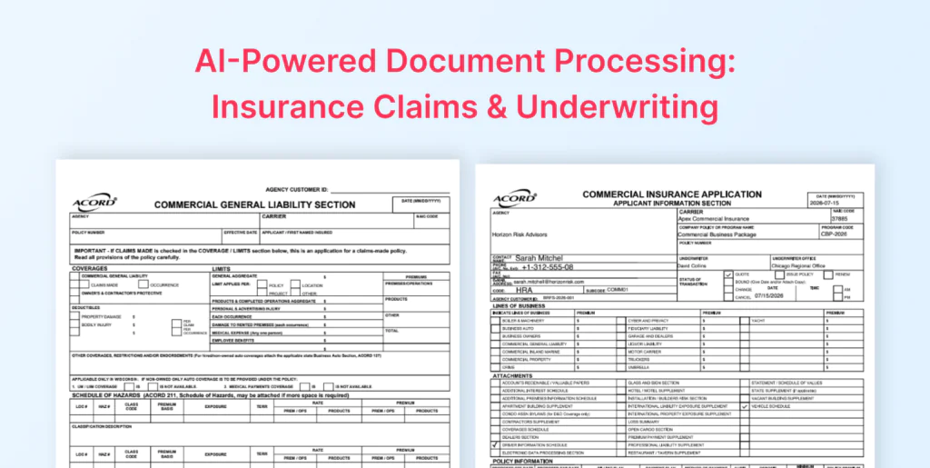 Intelligent Document Processing for Insurance: From Submission Packets to Structured Data